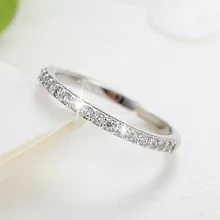 Новое поступление, 925 пробы, серебряные кольца с кристаллами, кольца для женщин, регулируемый размер, кольца для пальцев, модные ювелирные изделия