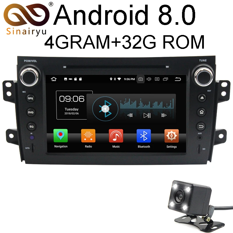 

Android 8.0 8 Core 4G RAM Car DVD GPS For SUZUKI SX4 2006 2007 2008 2009 2010 2011 2012 WIFI Autoradio Multimedia Stereo