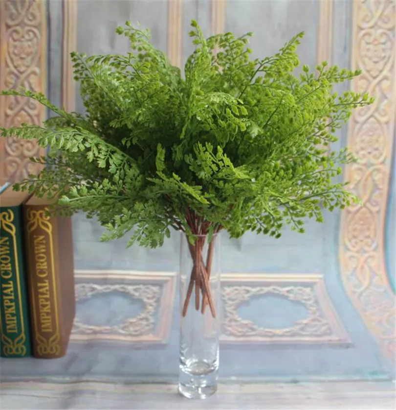 5pcs Simulated Ginkgo Biloba Artificial Greenery Evergreen Plant Green