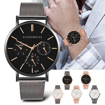 

Ladies Designer Watches Luxury Watch Women 2020 Fashion Simple Stainless Steel With Three Eyes Small Dial Men's Quartz Watch