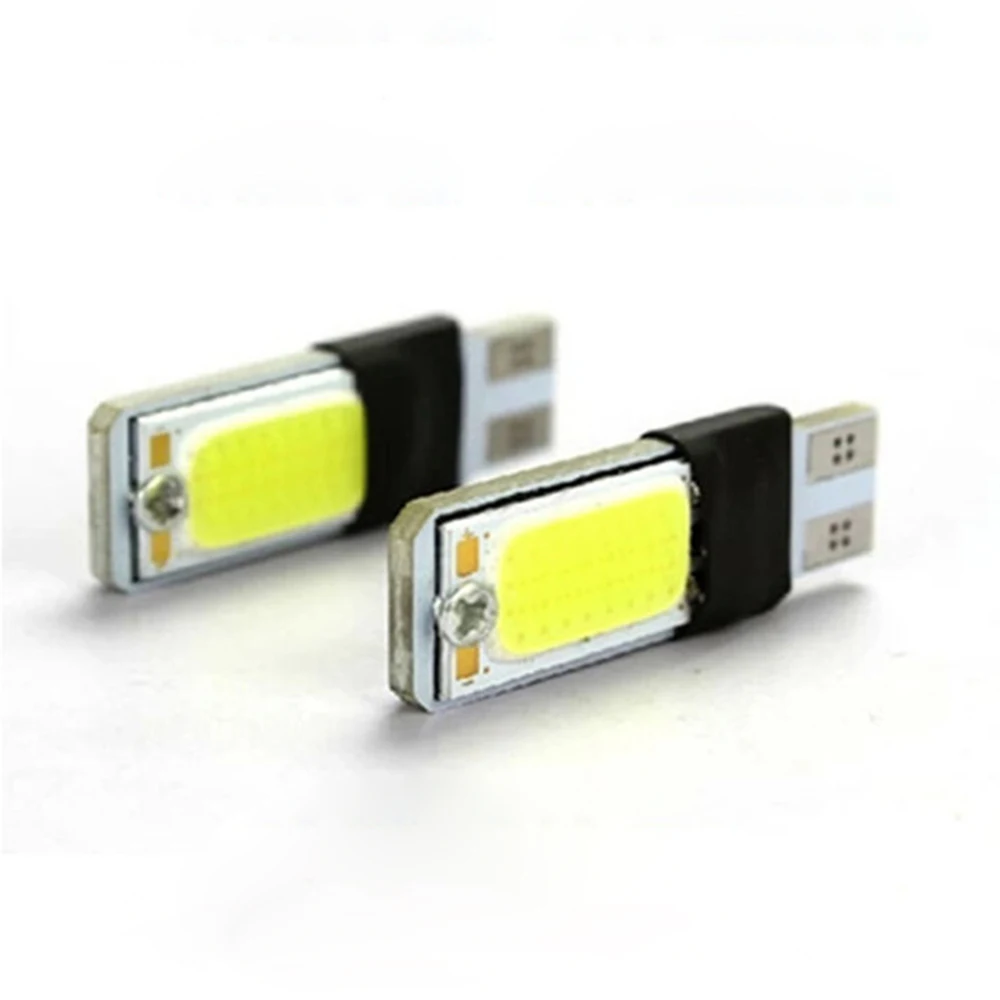Phares extérieurs led, 10 pièces, 5w, t10, canbus, sans erreur, cob, 5w, 12v, pour parking, ampoule blanche