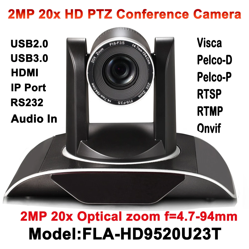 20xOpticalZoom2MPPTZIPStreamingVideoAudioCameraRTSPRTMP