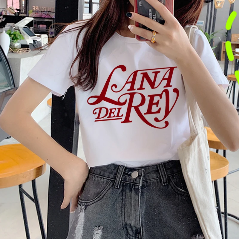 Женская футболка с забавным принтом Lana Del Rey Harajuku Ullzang для фанатов 90s графическим