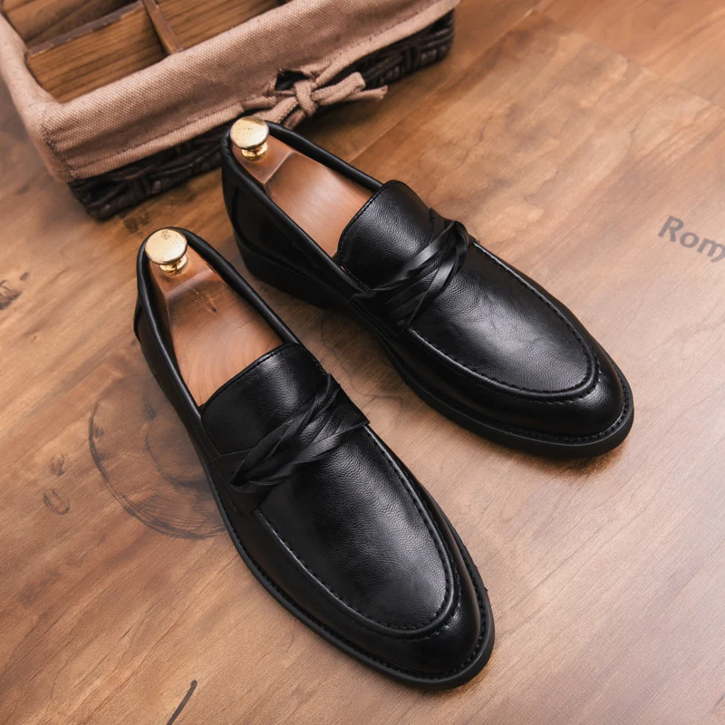 men designer formal leather shoes slip on unique dress male footwear wedding italian luxury brand elegant oxford shoes for men (28)