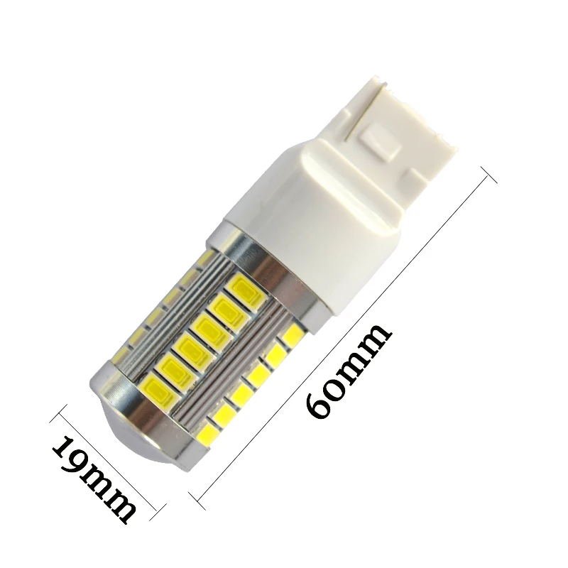 50 шт. T20 7443 Strobe flash 33 SMD 5630 Светодиодный автомобильный сигнал поворота обратный лампы 7440 светодиодный мотор лампы тормозных огней белый красный цвет: желтый, 12 V