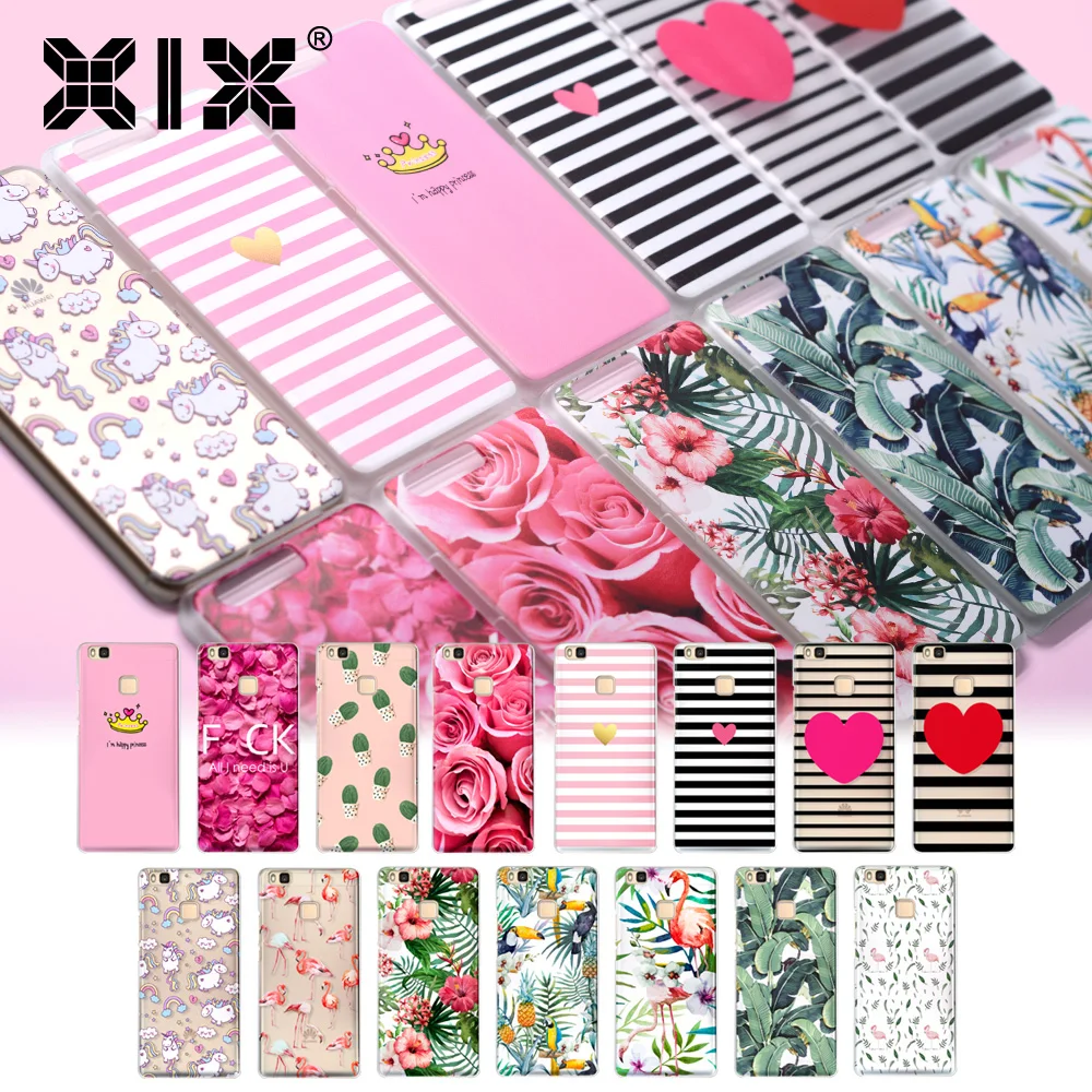 

For fundas Huawei P9 lite case Pink hard PC cover for coque Huawei P8 lite case 2017 new arrivals for Huawei P9 lite P10 case