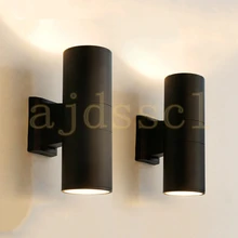 Светодиодный настенный светильник для крыльца, водонепроницаемый 18 Вт 24 Вт цилиндрический наружный светодиодный настенный светильник для отеля, виллы, балкона, наружный настенный светильник