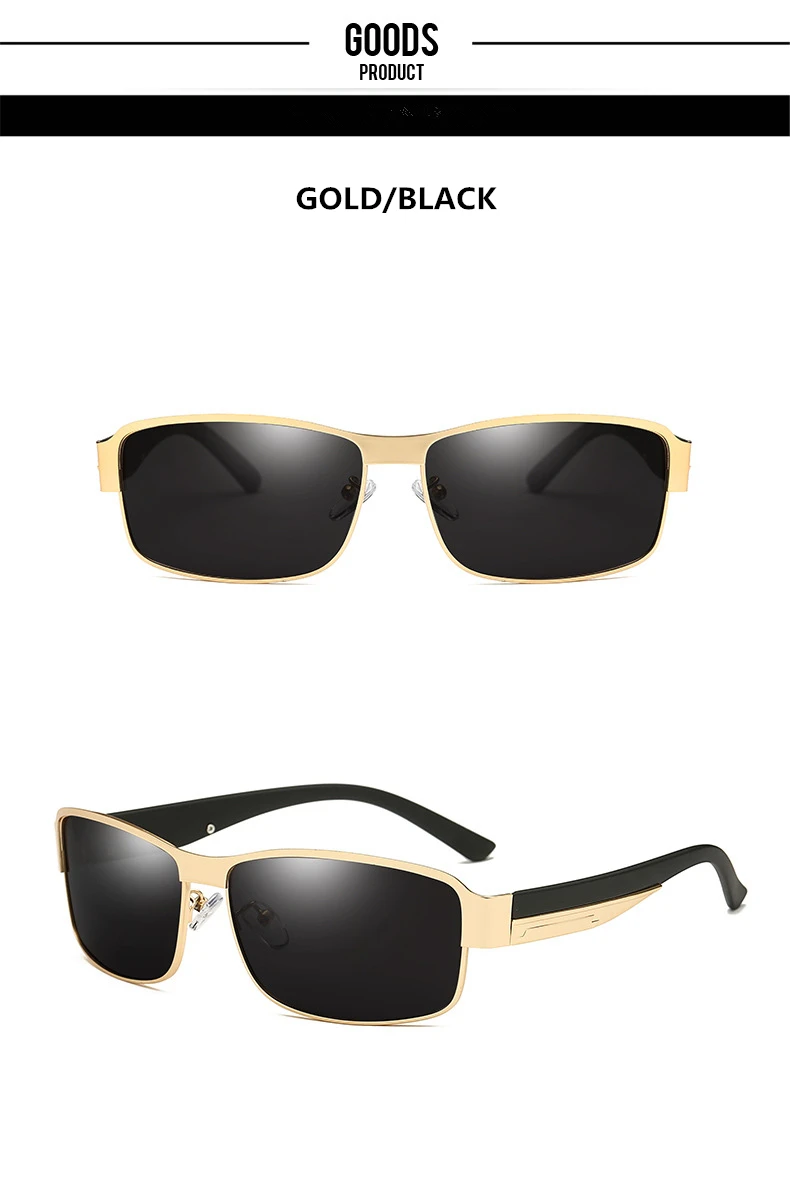 Классические поляризационные солнцезащитные очки для мужчин и женщин, фирменный дизайн, для вождения, квадратная оправа, мужские солнцезащитные очки, мужские очки, UV400, Gafas De Sol