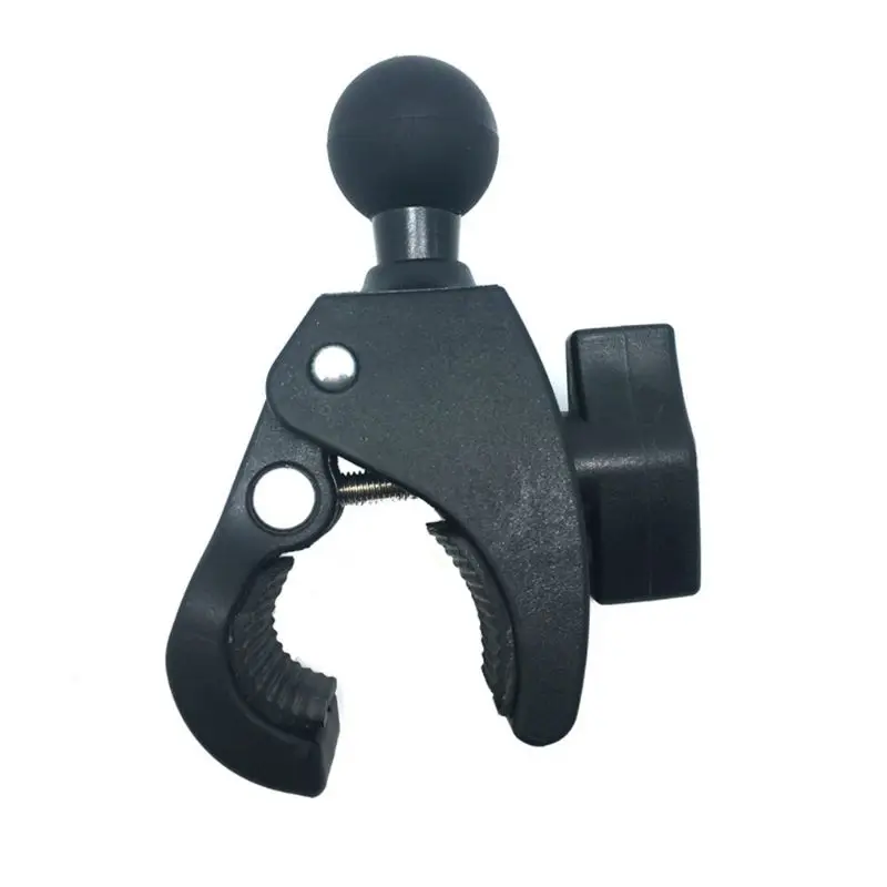Motorcycle Bicycle Handle Bar Rail Mount with 1 inch Ball Mount Fit for Gopro Action Camera for Ram Mount Handlebar Clamp 