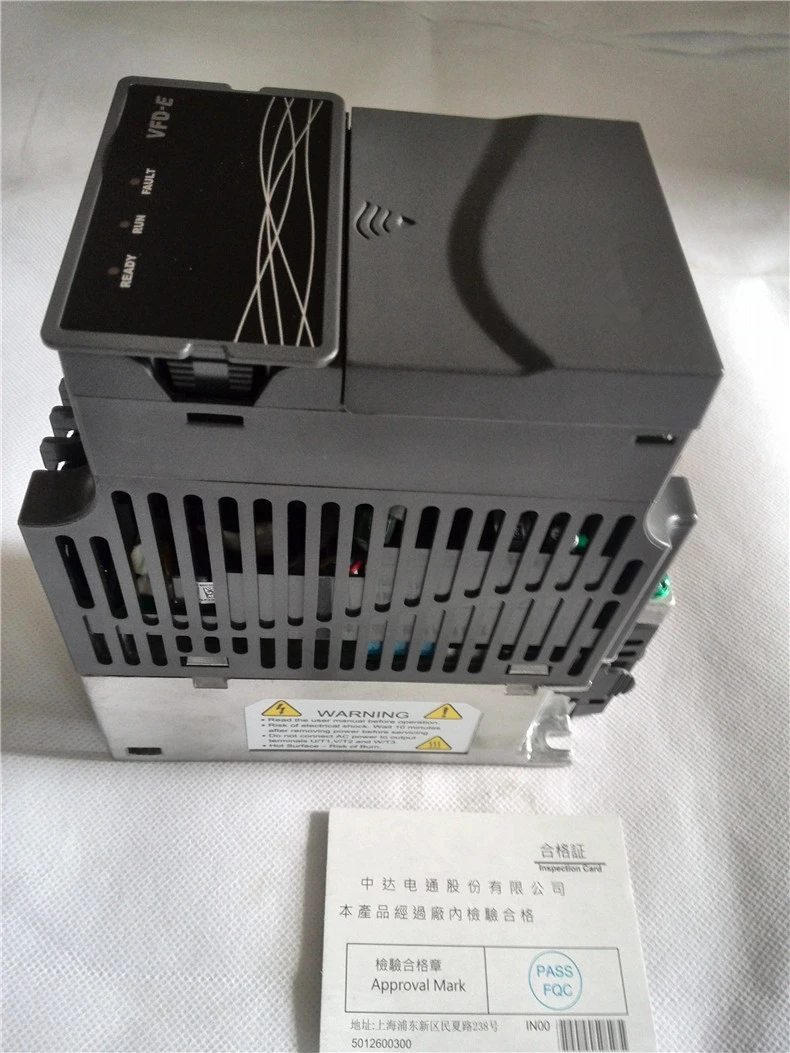 VFD002E21A VFD-E Series VFD преобразователь частоты 200 Вт 0.25HP 1 фаза 220 В 600 Гц с рабочей панелью