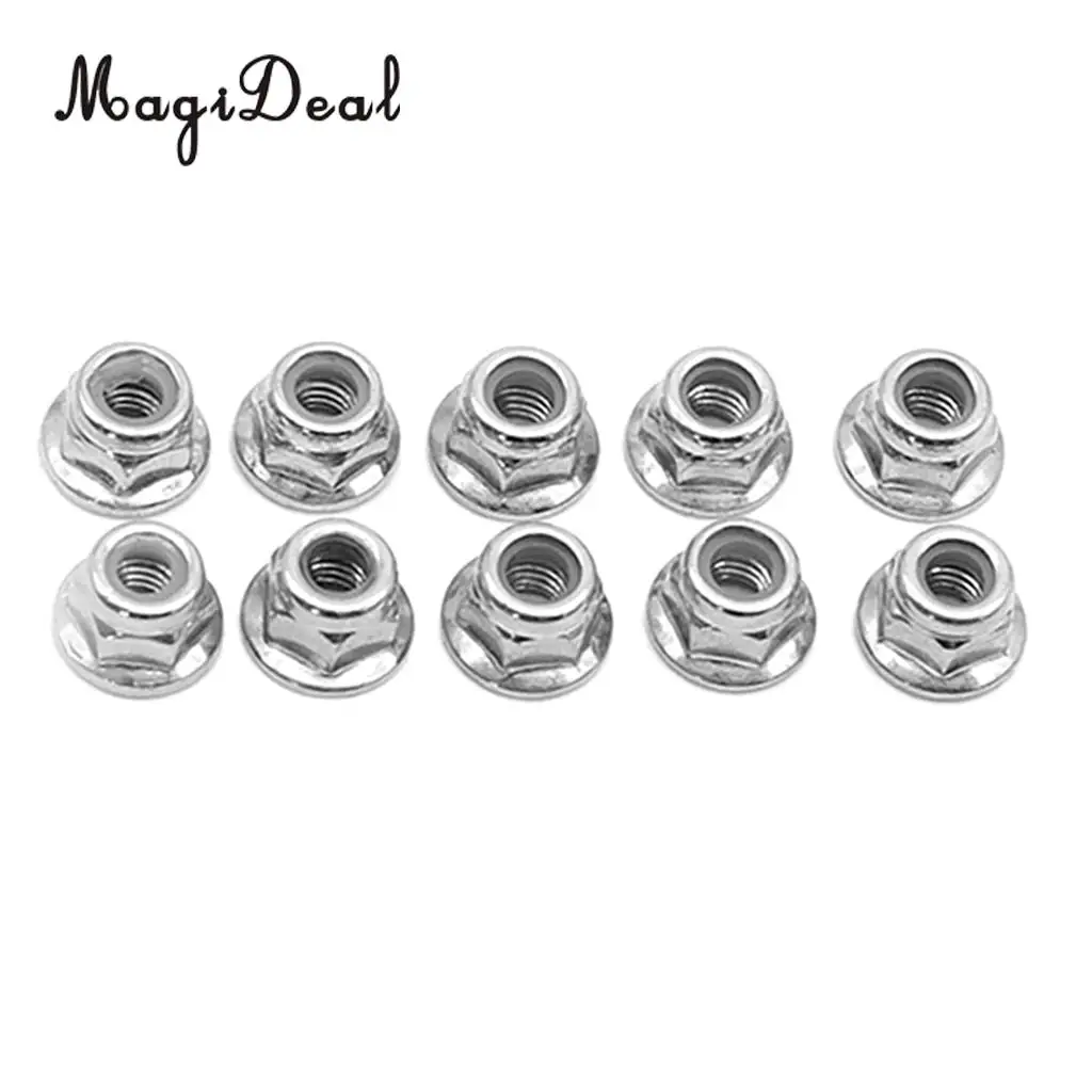8pcs Silver Alum M4 Lock Wheel Nut Fit WLtoys 12428 12423 RC Car parts