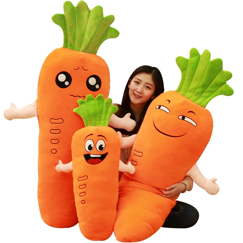 Miaoowa 1pc 45cm Cretive Simulation Plush Toy Stuffed Carrot Stuffed With Down Cotton Super Soft Pillow Creative Gift For Girls