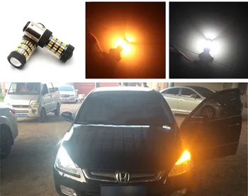 

1157 White Amber Switchback LED For Honda Accord Sedan Turn Signal Light Bulbs