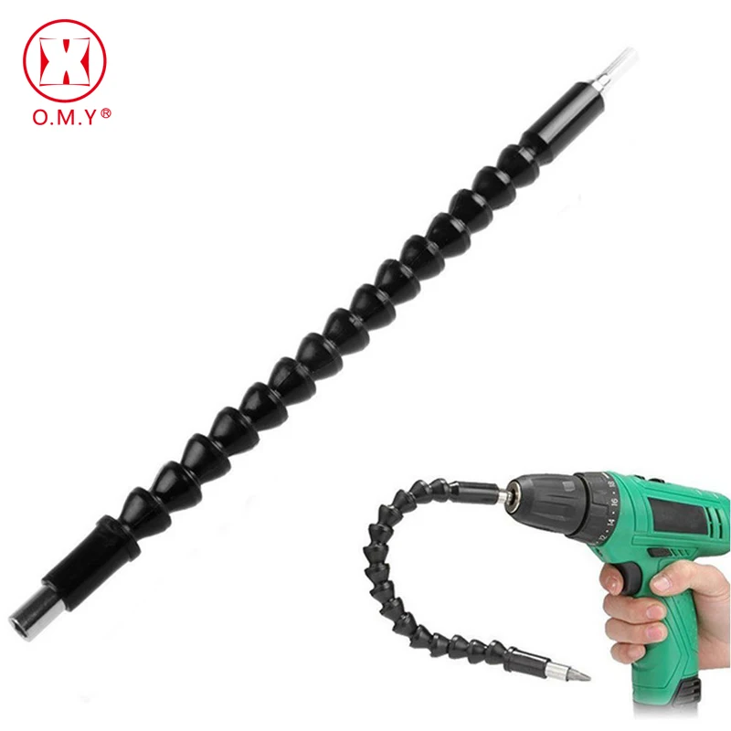400MM 1//4 Eje Flexible de Extensi/ón de Taladro Soporte Flexible de Conexi/ón para Destornillador Taladro Electr/ónico
