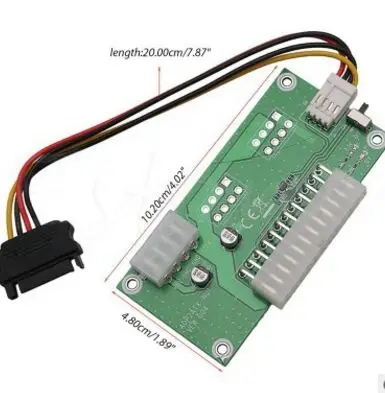 الكمبيوتر المكتبي atx 24pin المزدوج psu امدادات الطاقة مزامنة كاتب موسع الكابل ل bitcoin التعدين ديد الموسع مع التبديل اليدوي