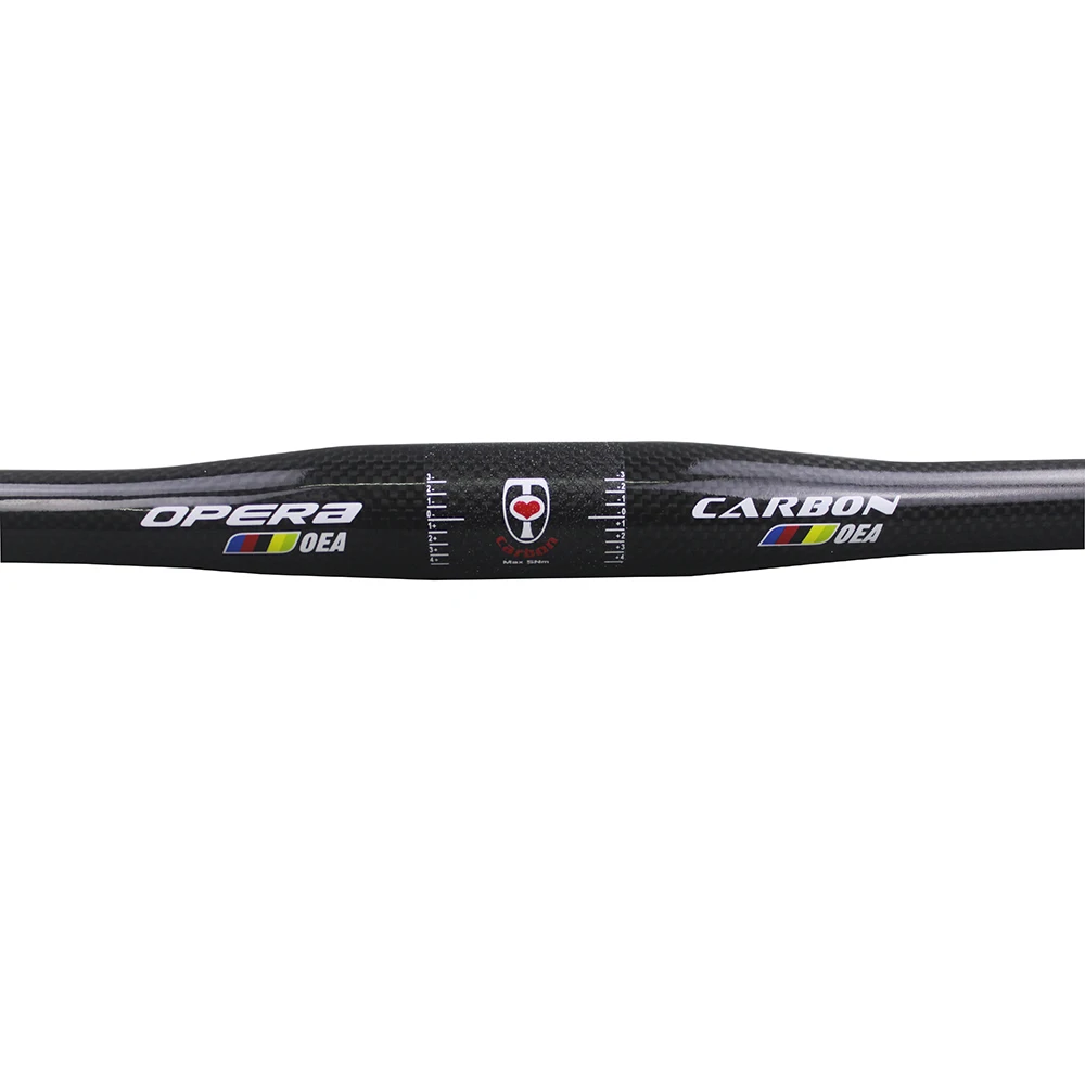Cena OPERA Carbon Fiber całkowita kierownica mtb rowerowa kierownica 31.8mm Carbon Mountain Bike 4 Upsweep 9 Backsweep darmowa wysyłka