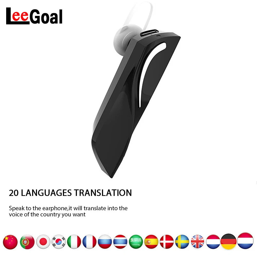 

Intelligent 28 Language Instant Portable Translator Earphone Voice Device Smart Wireless Bluetooth Headset Business Headphone