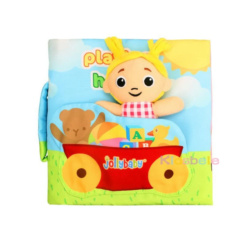 Мягкие мягкие детские книги для младенцев развивающие игрушки Jollybaby красочные