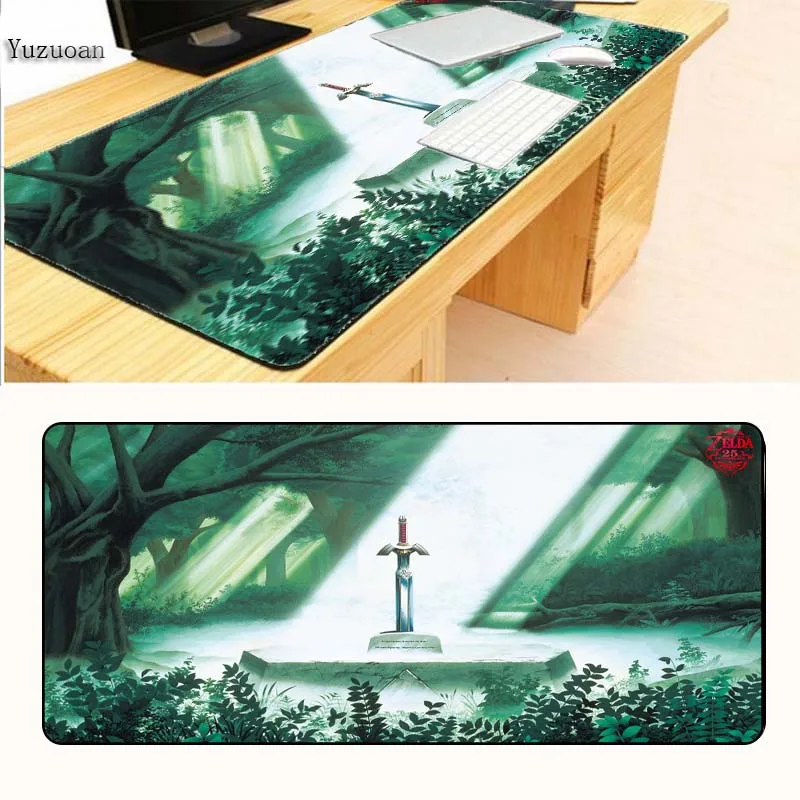 

Yuzuoan Cool The Legend of Zelda Eagles Logo Large Gaming Mouse Pad Non-Skid Durable Rectangle Mouse Mat for Festival Gift