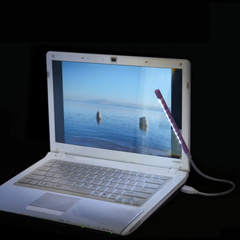 10 светодиодный USB светильник Гибкая лампа для чтения книг защита глаз для ноутбука ПК компьютера