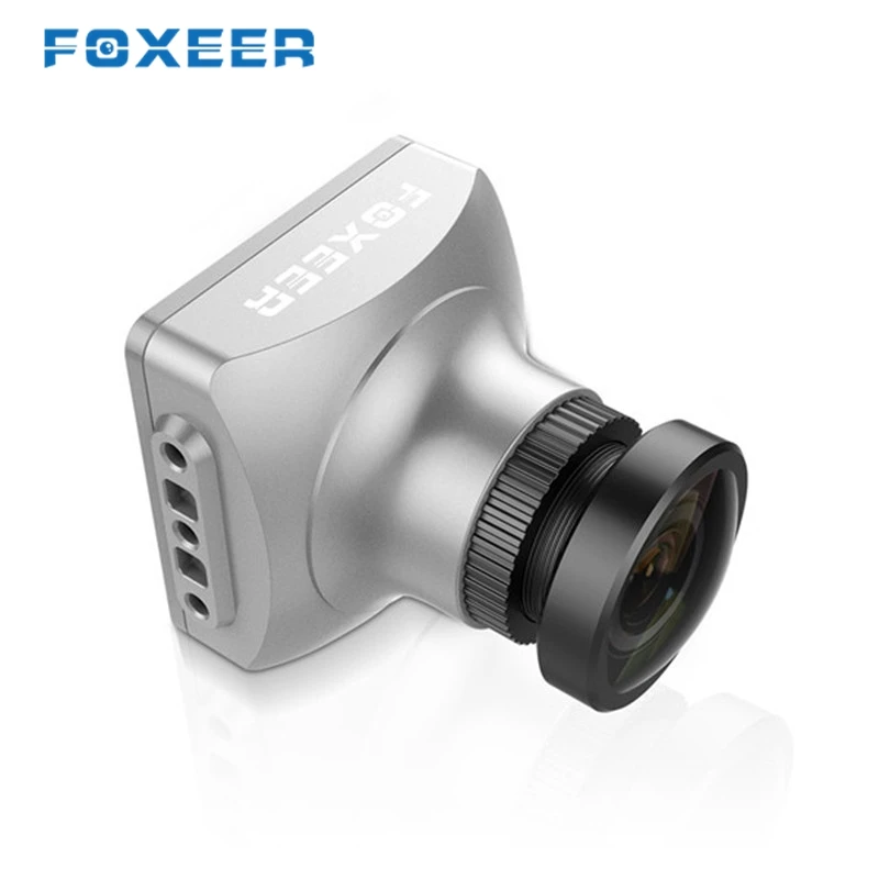 

2PCS FOXEER Arrow V3 2.5mm 600TVL HAD II CCD PAL / NTSC IR Block Mini FPV Action Camera Silver Built-in OSD MIC for RC Racing