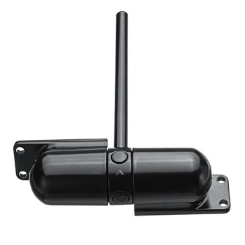 

Surface Mounted Door Gate Closer Black Outdoor Spring Elastic Loaded Adjustable Door Closer