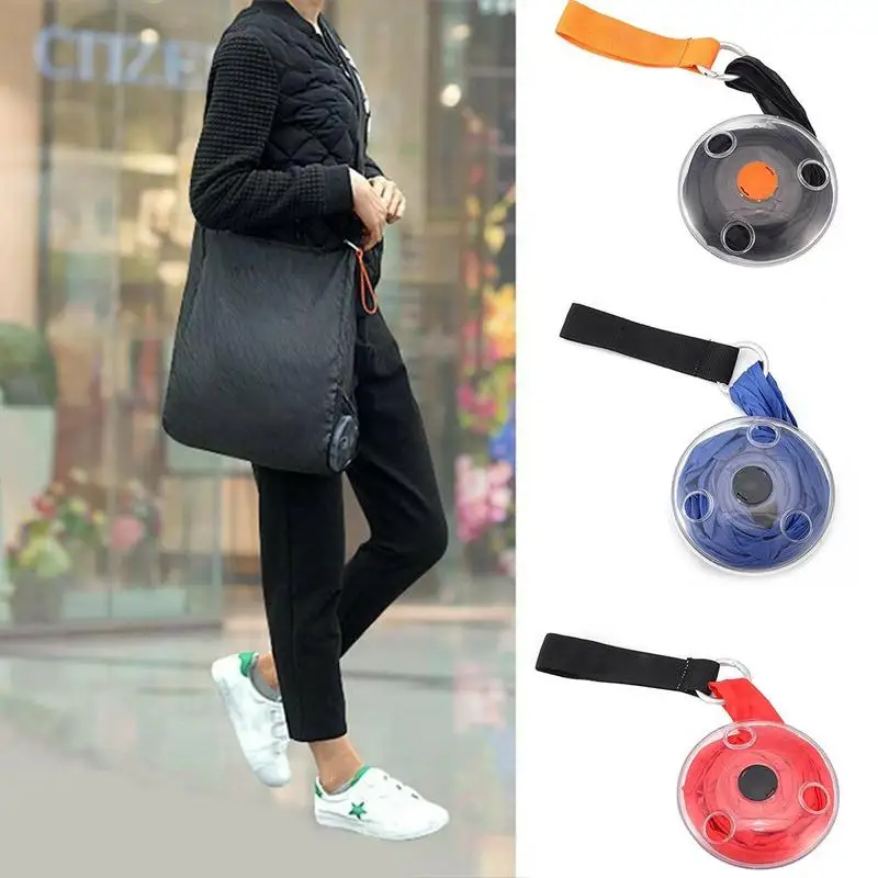 

2019 Reusable Portable Storage Bag Small Disc Shopping Bag Foldable Multi-function Eco Telescopic Shoulder Large Capacity Bag