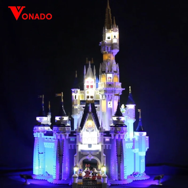 Светодиодная лампа для Lego 71040 креативный город Золушка Принцесса замок