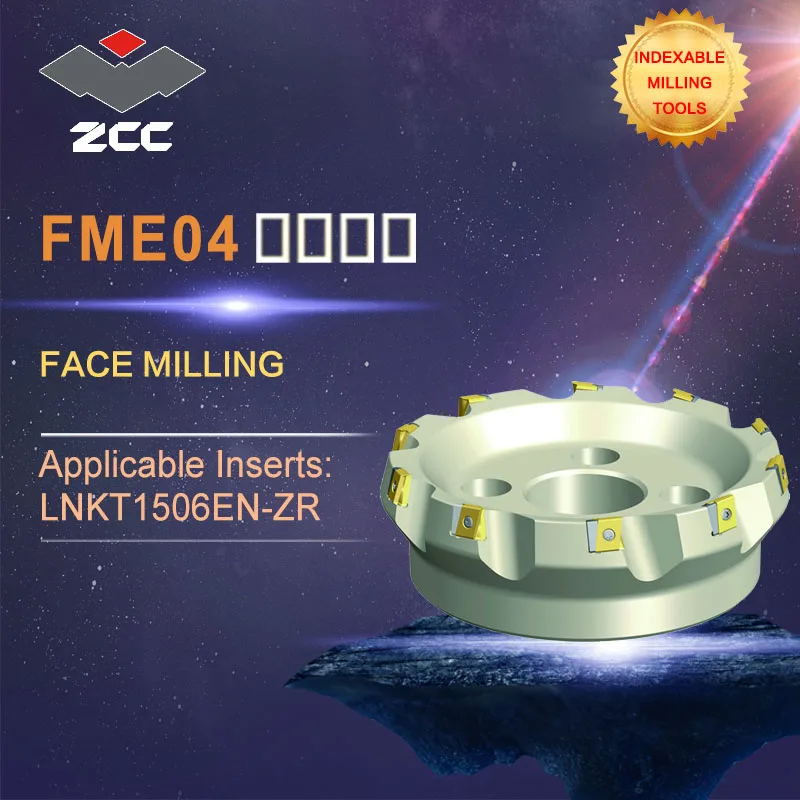 

ZCC.CT original face milling cutters FME04 high performance CNC lathe tools indexable milling tools face milling tools