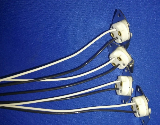 100 шт. с металлическим покрытием G4 MR16 MR11 патрон лампа кронштейн 30 см провода