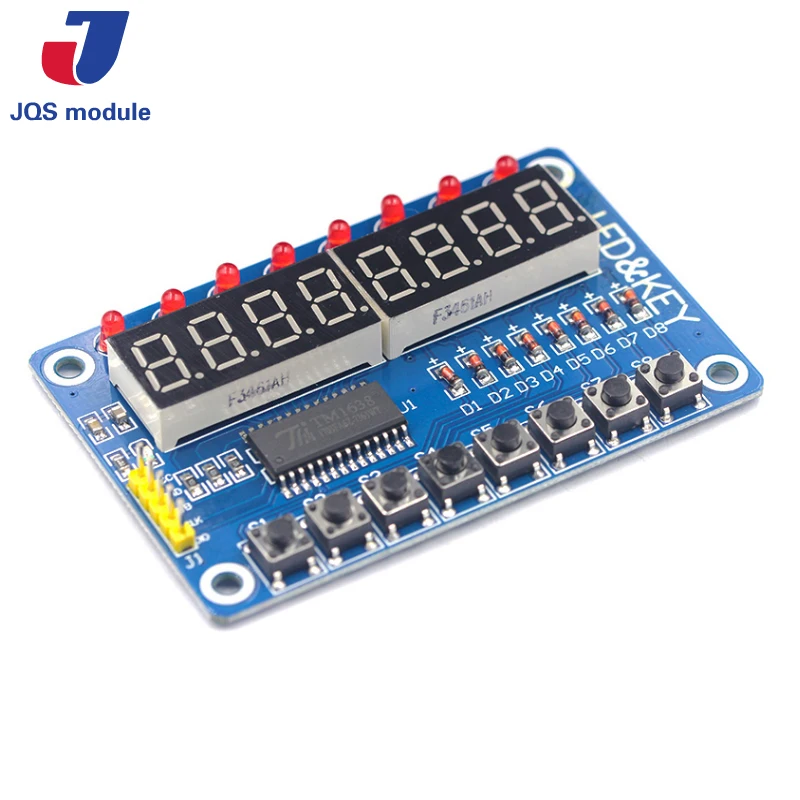 TM1638 модуль ключ Дисплей для AVR Arduino Новые 8-битный цифровой светодио дный трубки 8-бит