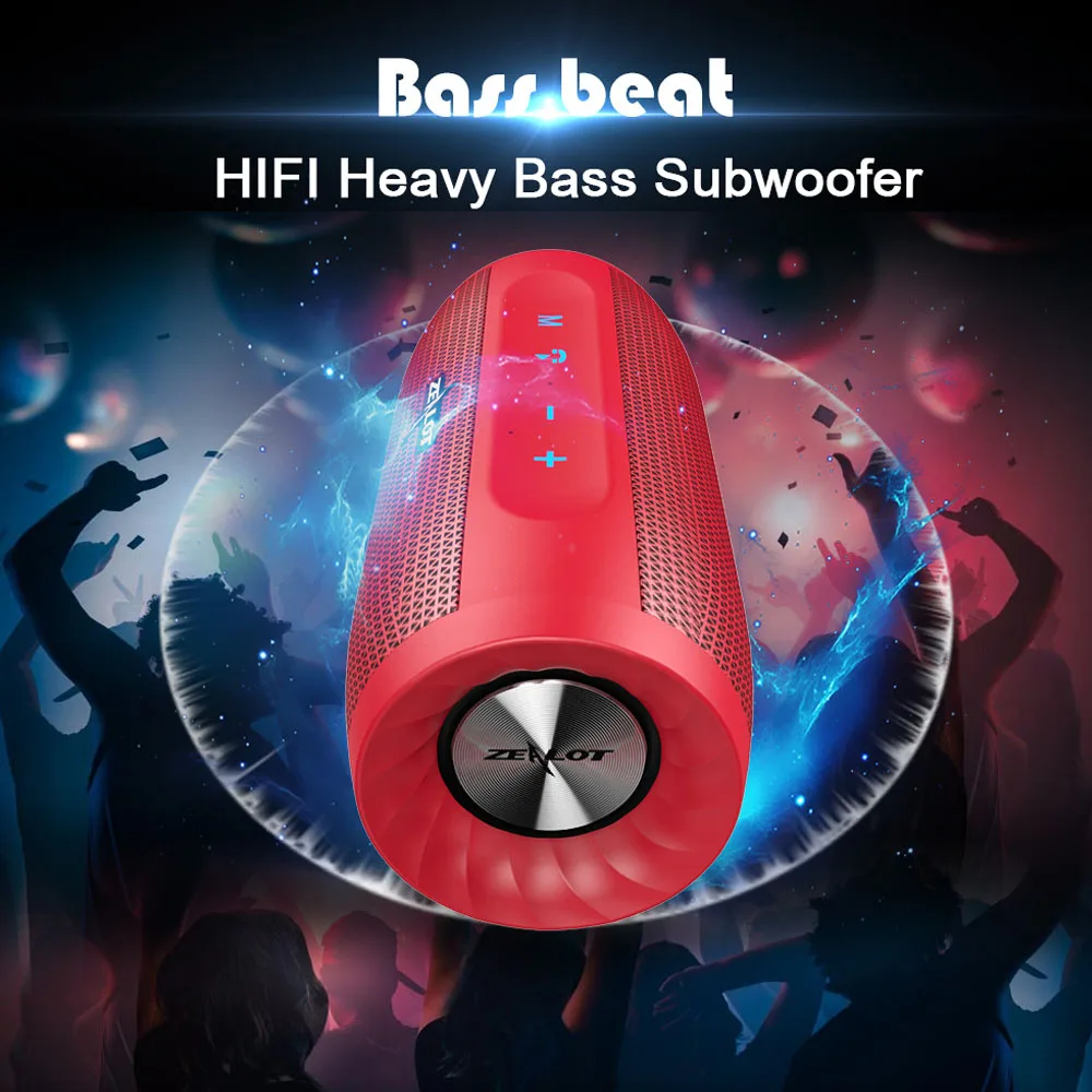 Bluetooth Колонка ZEALOT с поддержкой TF карт и микрофоном|Портативные колонки| |