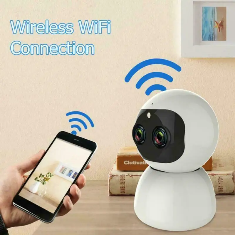 1080P HD WiFi ip-камера с двойным объективом домашняя беспроводная охранная Аудио CCTV AI камера