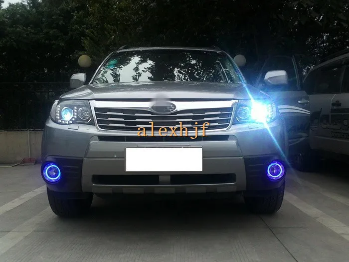 July King LED Daytime Running Lights, White DRL + Blue DRL case for Subaru forester 2009~13, 1:1, replacement, fast shipping