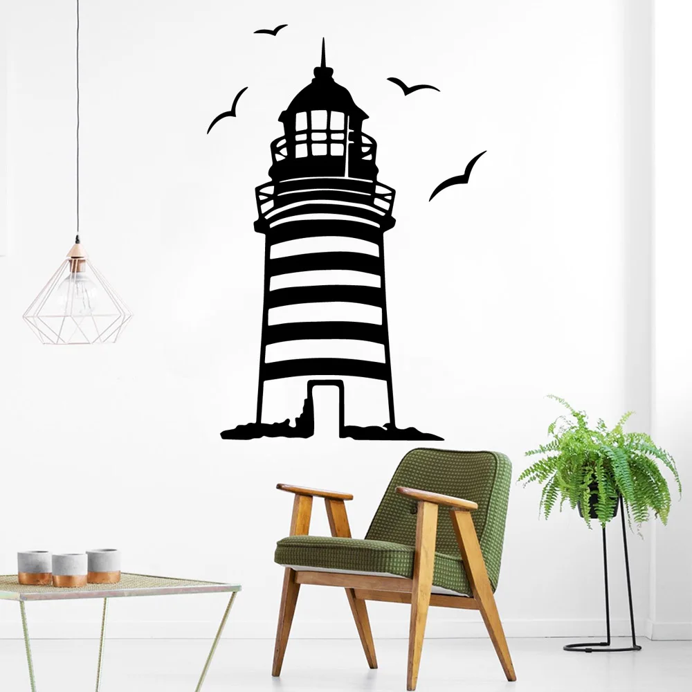 

Diy lighthouse Waterproof Wall Stickers Wall Art Decor For Kids Room Living Room Home Decor Wall Art Decal adesivi murali