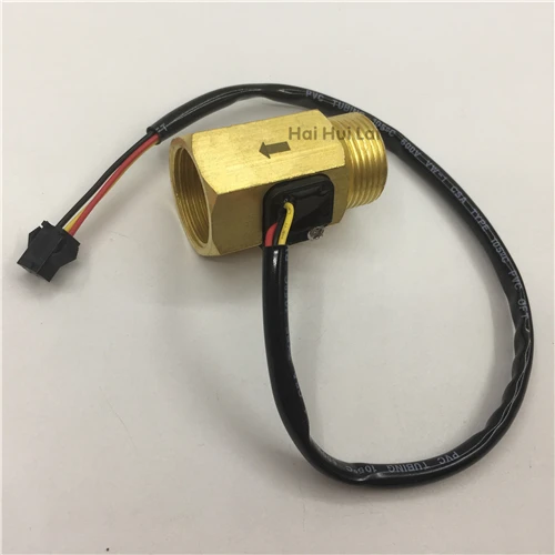 + Brass flow sensor Hall effect pulse output meter (4)