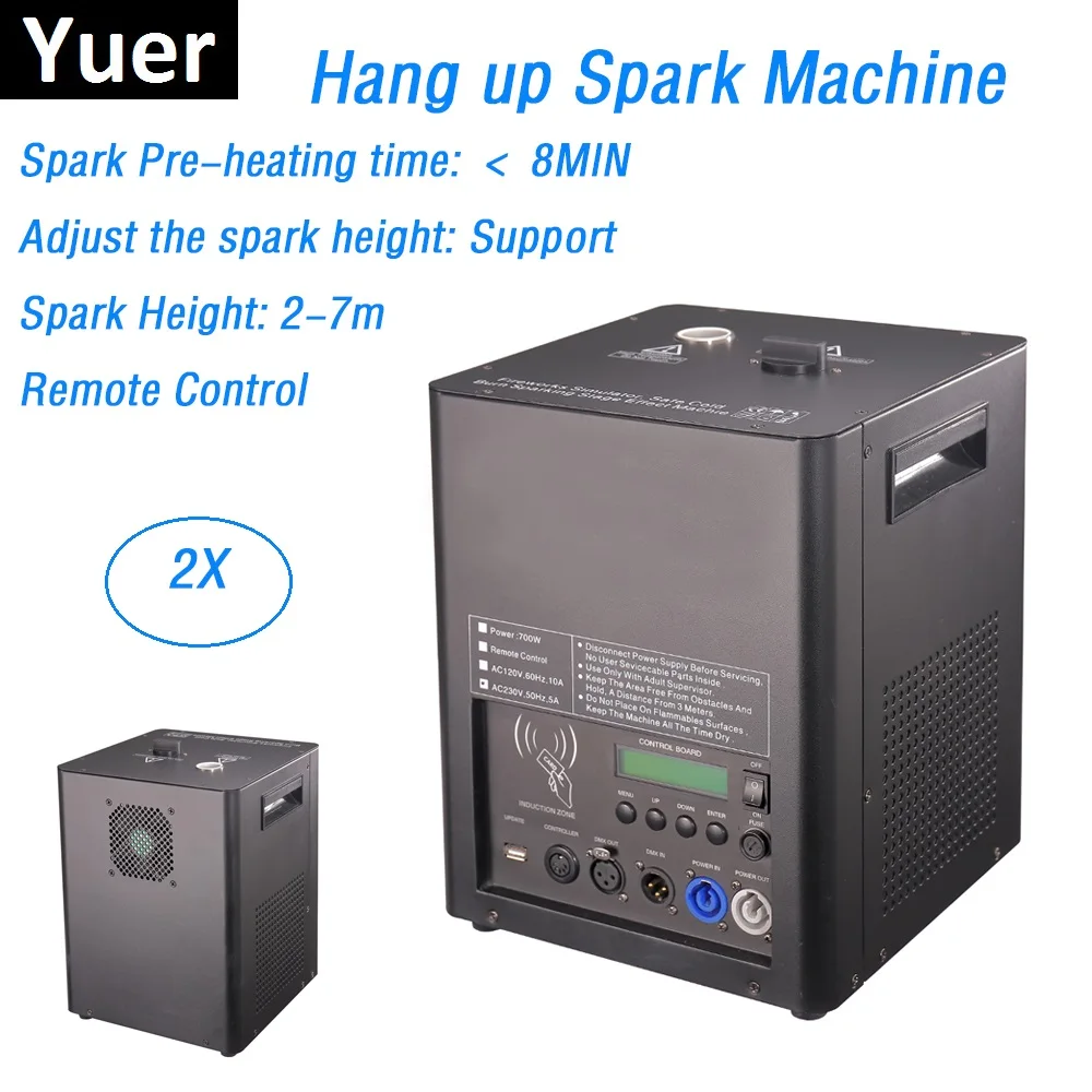

2Pcs/Lot Newest Stage Hang Up Fire Machine Flame Spark Machine 120-220V Remote Control Professional Dj Lighting Shows Equipments