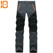 TENNEIGHT зима софтшелл флис Пеший Туризм брюки мужчины Для женщин Открытый спортивные брюки Водонепроницаемый ветрозащитный треккинг альпинизм