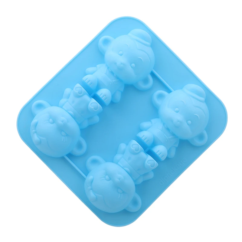 1 шт. силиконовая форма для торта DIY Ручная работа мыло печенья помадка 3D животное