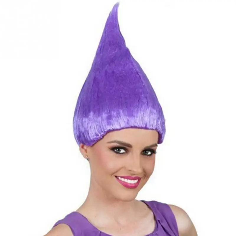 

2018 Hot Funy toy Trolls Wigs Halloween Party Cosplay Poppy Wig for Kids Trolls Costume Party Supplies Kids & Adults Hair