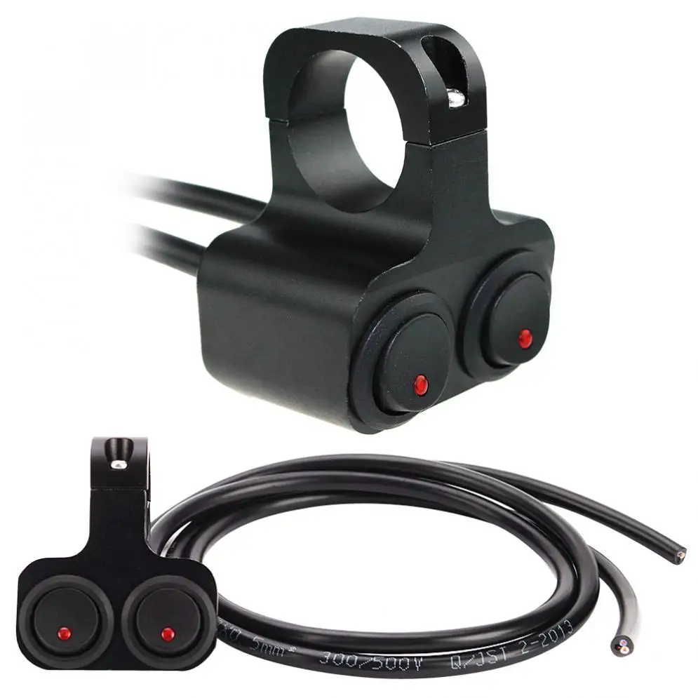 120W Waterproof CNC Motorcycle Handlebar Double Switch Universal ATV