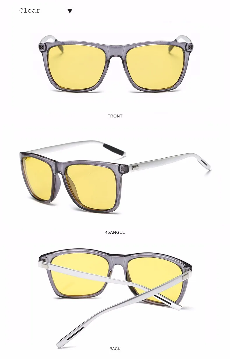 Бренд FEIDU Поляризационные солнечные очки ночного видения для мужчин из алюминиевого магниевого сплава, солнцезащитные очки для женщин, очки для водителя с коробкой