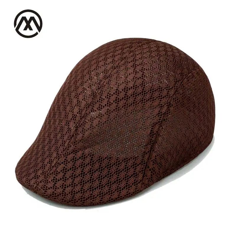 British men's mesh berets casual solid color breathable cap unisex high quality good things cotton outdoor adjustable dad hat |