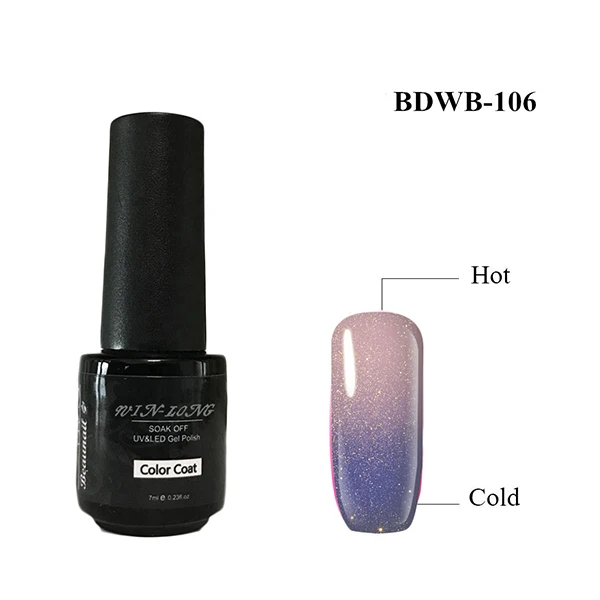 Resin Nail Art Green Change Yellow UV Gel Nail Polish Temperature