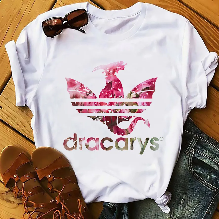 Daenerys Dragon Camiseta Dracarys забавная Футболка мужская летняя новая белая Повседневная футболка унисекс крутая уличная одежда Harajuku футболка - Цвет: P1000-6