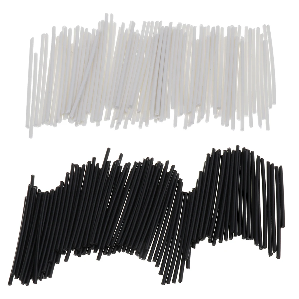 2 Pack/200pcs ABS Plastic Guitar Fretboard Fingerboard Side Dot Inlay Markers Rods DIY