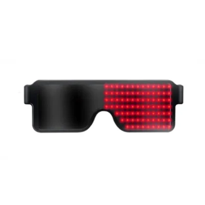 Светодиодный дисплей, зарядка, цветные солнцезащитные очки для мужчин и женщин, модные Оттенки UV400, винтажные очки 47983 - Цвет линз: red