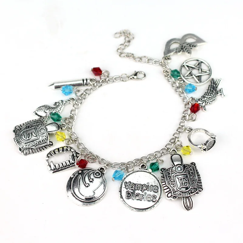 

The Vampire Diaries Bracelets for Women Bracelet Charms Link chain Bangles a bracelet for Gifts