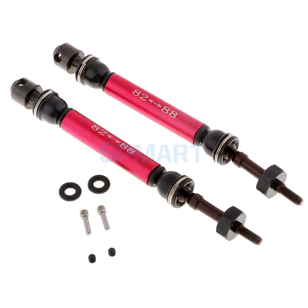 2x 1/10 Universal CVD Drive Shaft 82-88mm Upgrade Parts for Traxxas Slash 4x4 Short Course RC Car