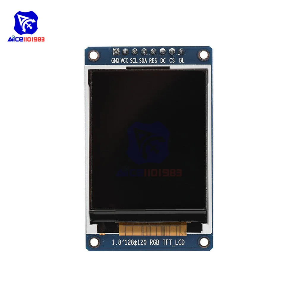 1,8 дюймов 8Pin 128*160 RGB TFT ЖК-экран дисплей модуль SPI интерфейс ST7735 IC драйвер для Andruio STM32 C51 3,3 В ЖК-дисплей